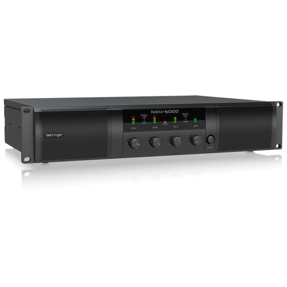 behringer power amplifiers behringer nx4-6000 portable power amplifier