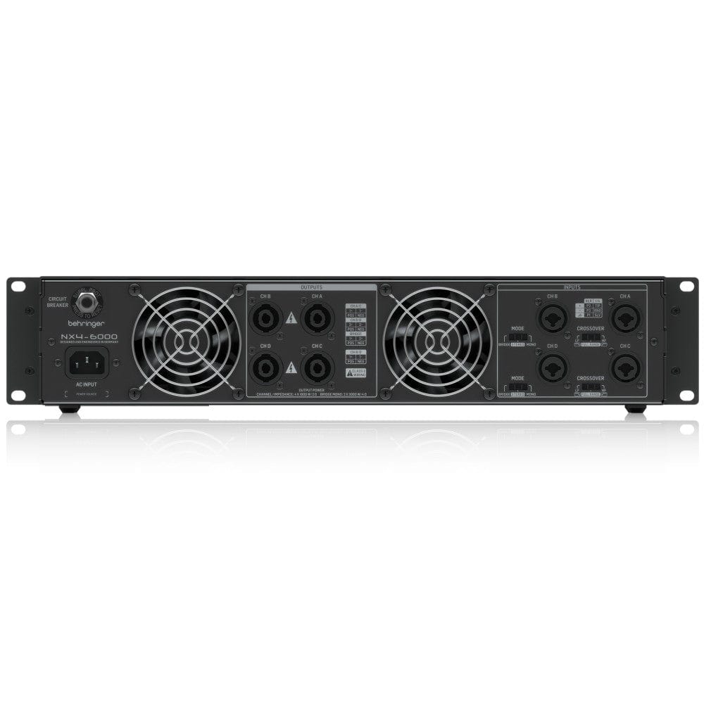behringer power amplifiers behringer nx4-6000 portable power amplifier