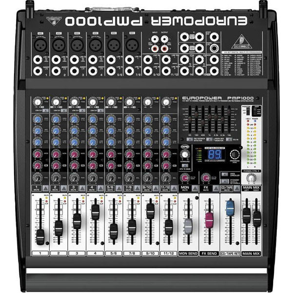 behringer powered mixers behringer europower pmp1000 powered mixer
