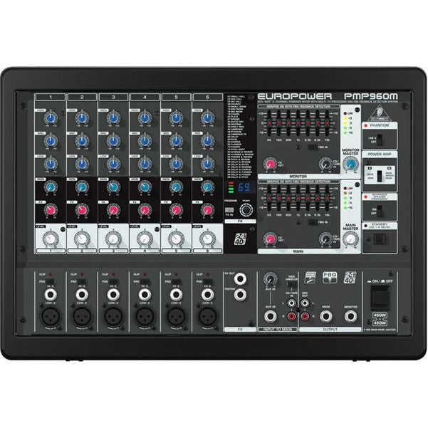 behringer powered mixers behringer europower pmp960m powered mixer