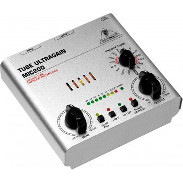 behringer pre amps behringer ultragain mic200 tube preamplifier with modeling