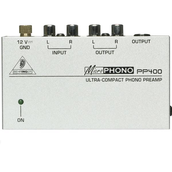 behringer pre amps white behringer microphono pp400 ultra-compact phono preamp #color_white