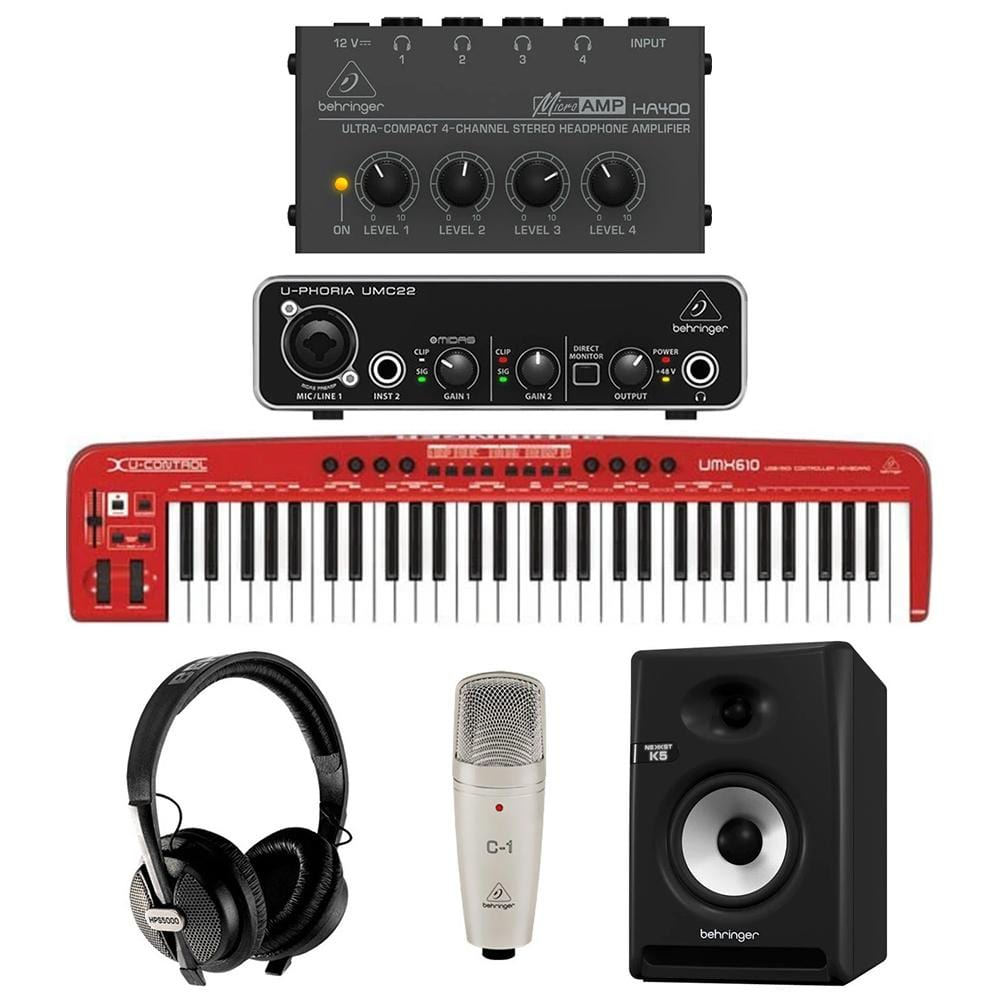 behringer studio bundles behringer music production starter 3 bundle