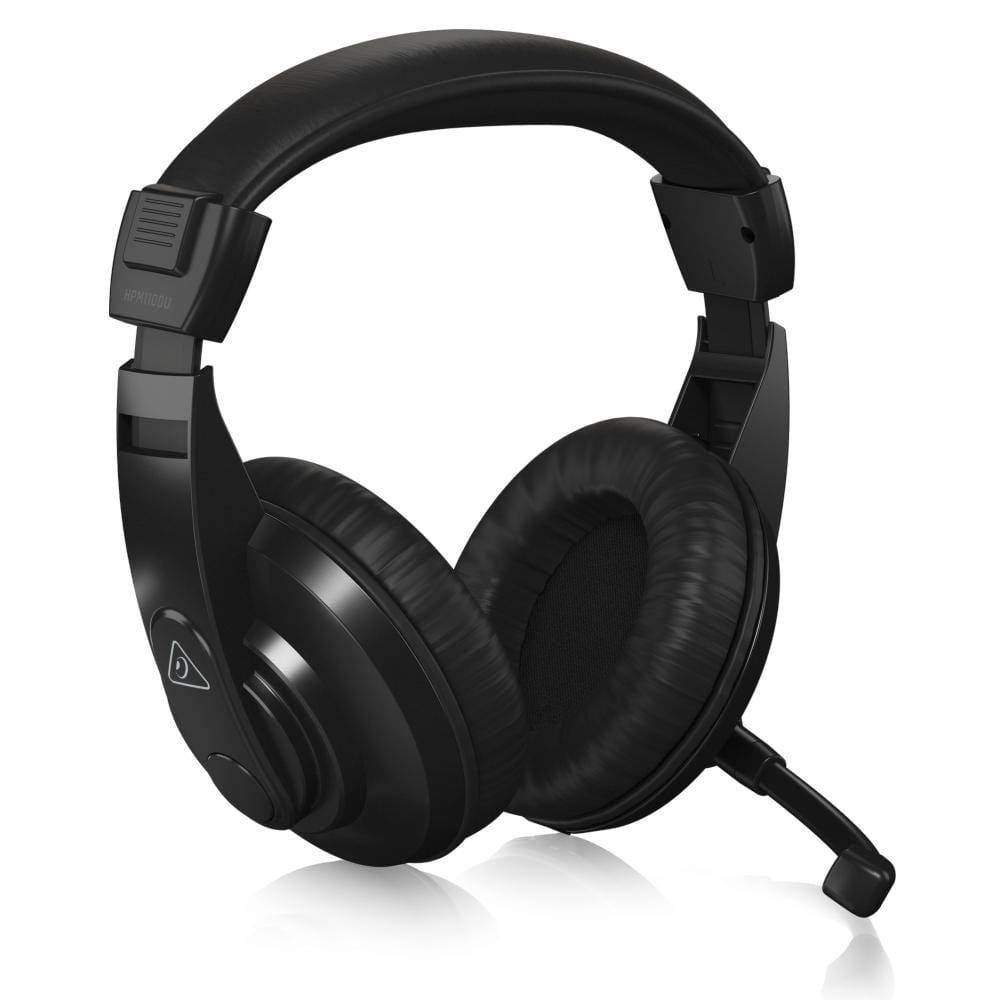 behringer studio headphones black behringer hpm1100u multi-purpose usb headset