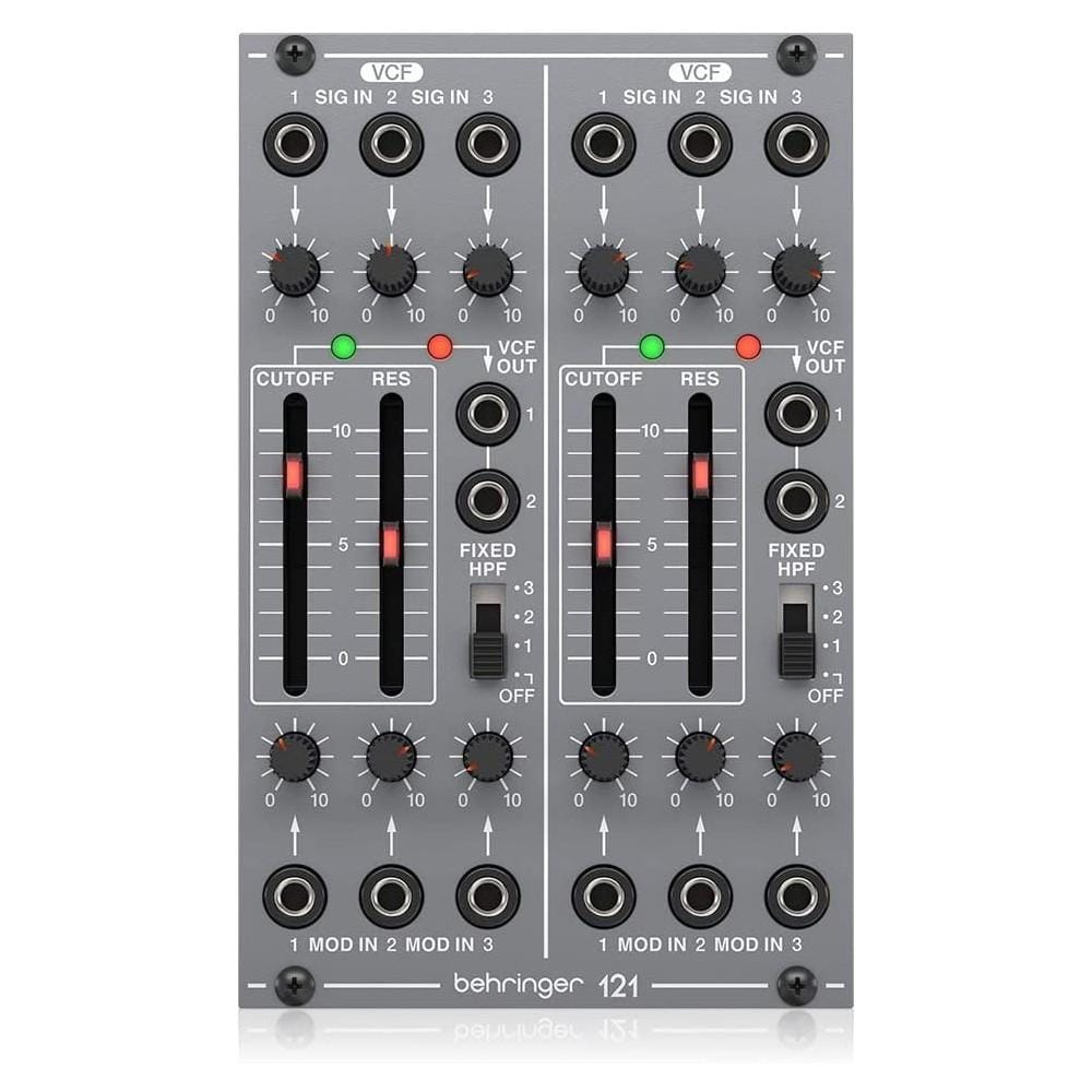 behringer synthesizers behringer 121 dual vcf legendary analog dual vcf module for eurorack synthesizer