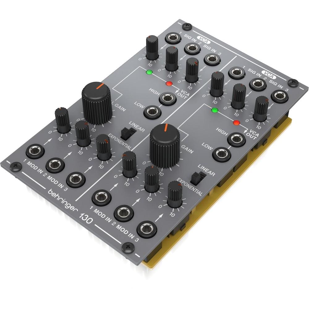 behringer synthesizers behringer 130 dual vca legendary analog dual vca module for eurorack synthesizer