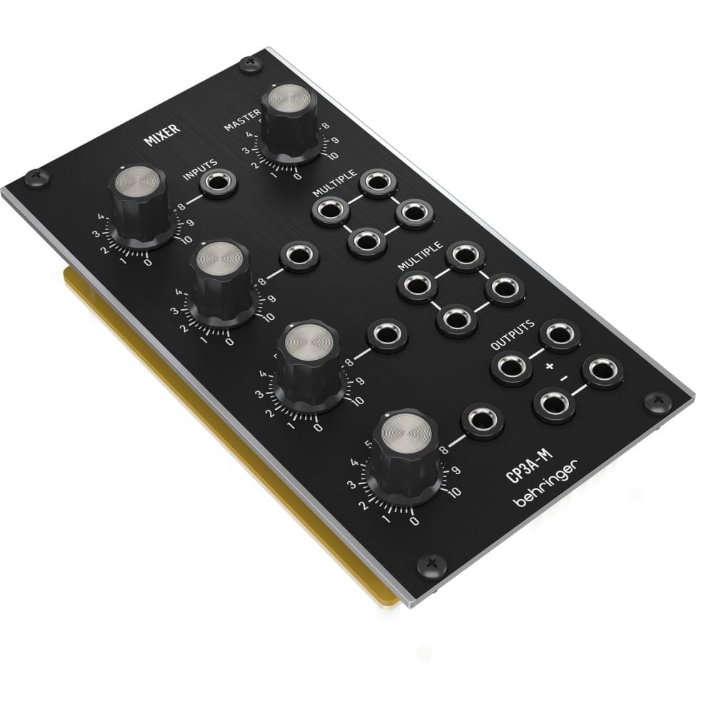 behringer synthesizers behringer cp3a-m mixer legendary analog mixer utility module for eurorack synthesizers