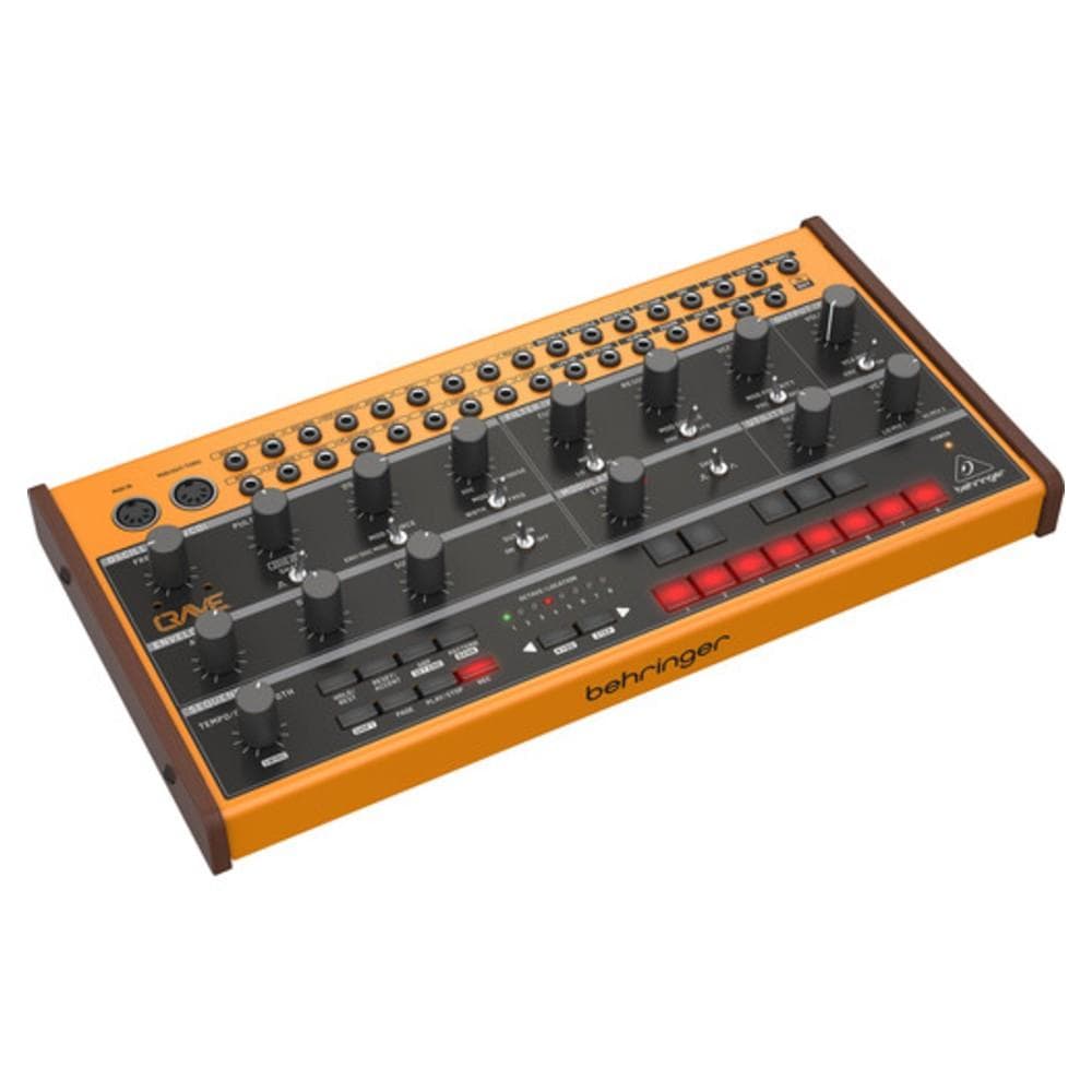 behringer synthesizers behringer crave analog semi-modular synthesizer with 32-step sequencer