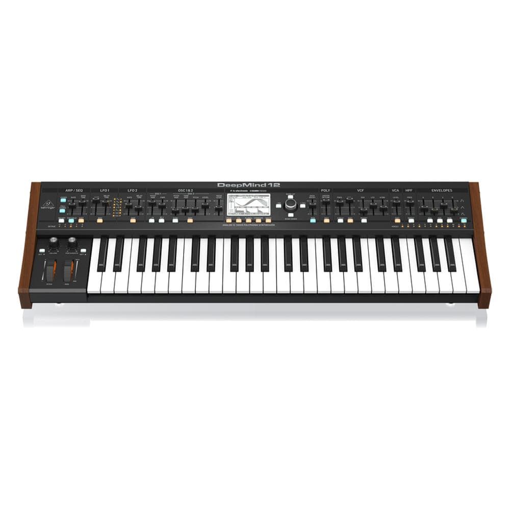 behringer synthesizers behringer deepmind 12 analog 12-voice polyphonic synthesizer