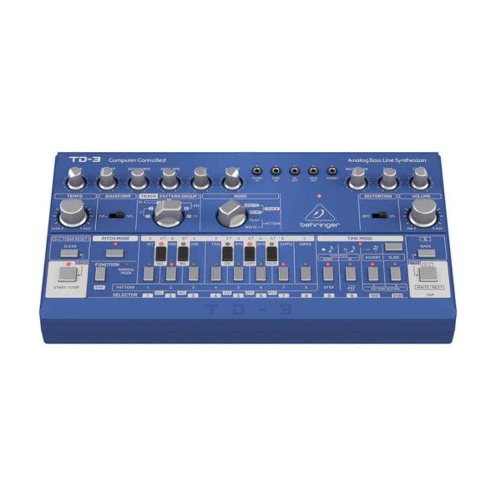 behringer synthesizers behringer td-3 16 step analog bass line synthesizer #color_blue