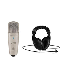 Behringer Usb Microphones Behringer Home Creation Bundle with C1U Microphone & HPM-1000 Headphones