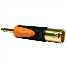 bespeco cables and connectors bespeco slad515 stereo jack male plug / xlr male plug