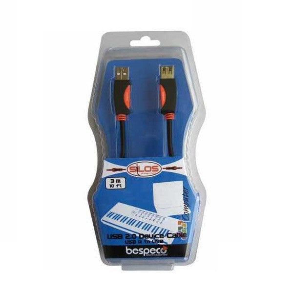 bespeco cables and connectors bespeco slaf300 usb a to usb a female - 3 metres