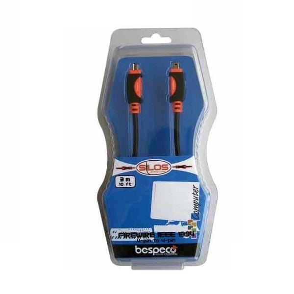 bespeco cables and connectors bespeco slf4300 firewire cable 4 pin to 4 pin - 3 metres