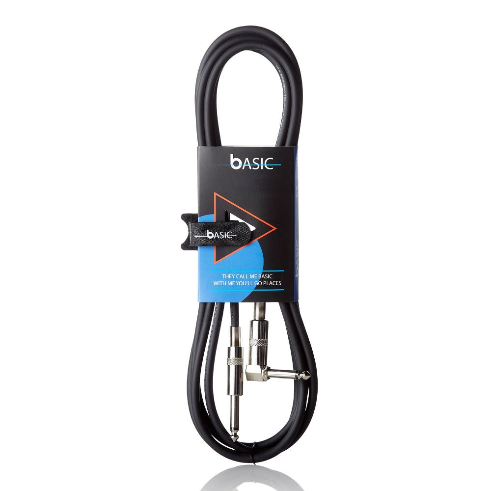 Bespeco Instrument Cables 5M Bespeco 90 Degree Jack Mono-L Instrument Cable #size_5m