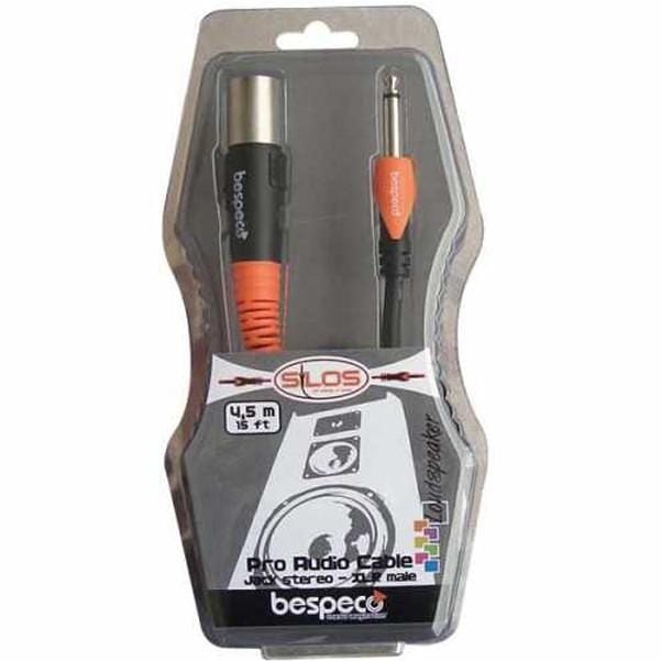 bespeco microphone cables bespeco sljm600 jack mono to xlr 3 pole male - 6 metres