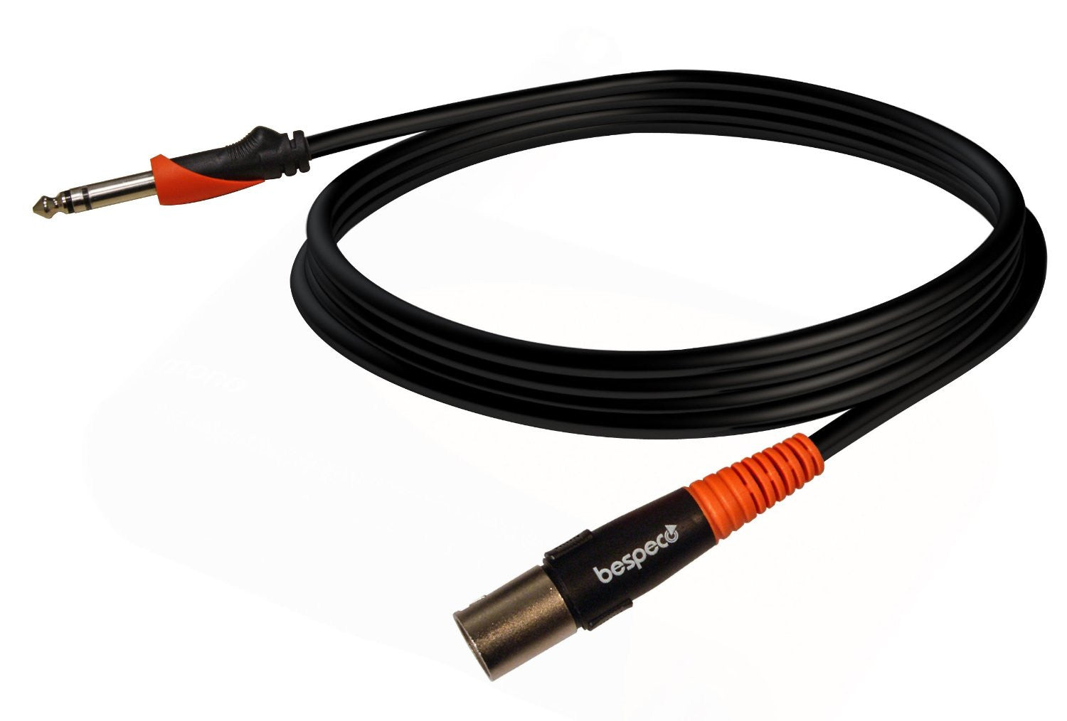 bespeco speaker cables bespeco slsm600 jack stereo to xlr male loudspeakers cable 6 metres