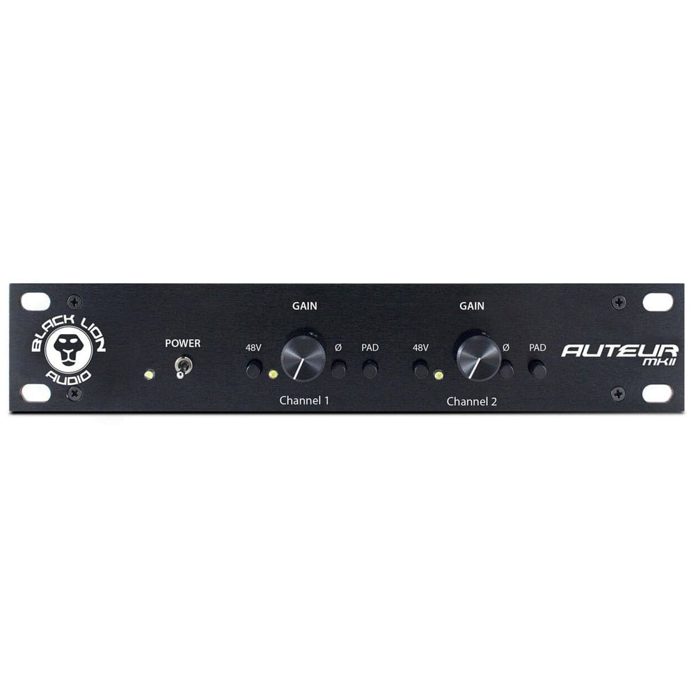 black lion audio pre amps black lion audio auteur mkii two channel mic pre