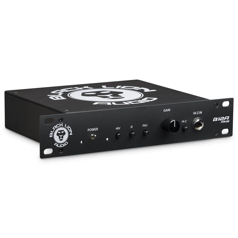 black lion audio pre amps black lion audio b12a mkiii half rack american styled mic pre