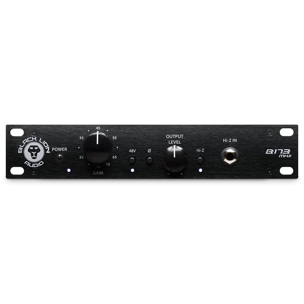 black lion audio pre amps black lion audio b173 mkii half rack british styled mic pre