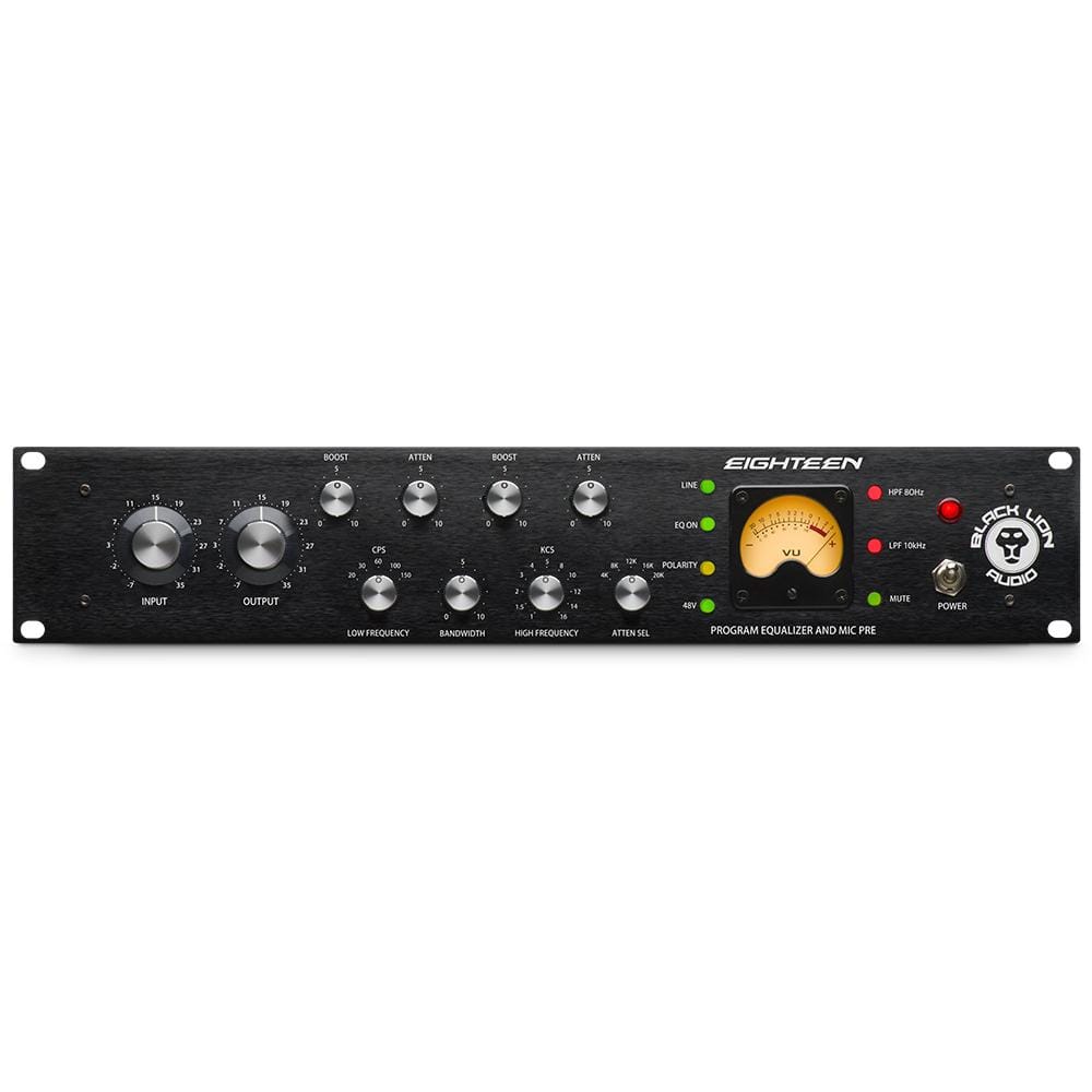 black lion audio pre amps black lion audio eighteen rack mount channel strip – eq & mic pre