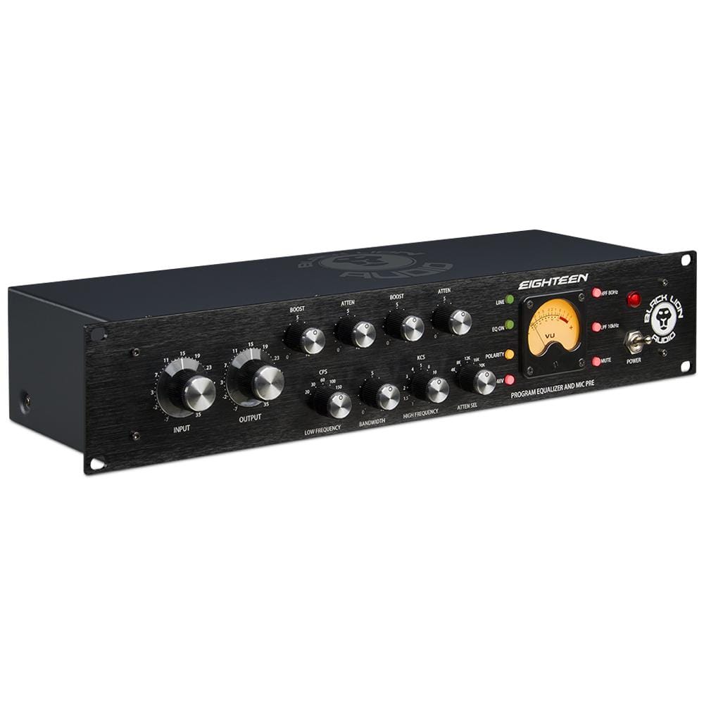 black lion audio pre amps black lion audio eighteen rack mount channel strip – eq & mic pre