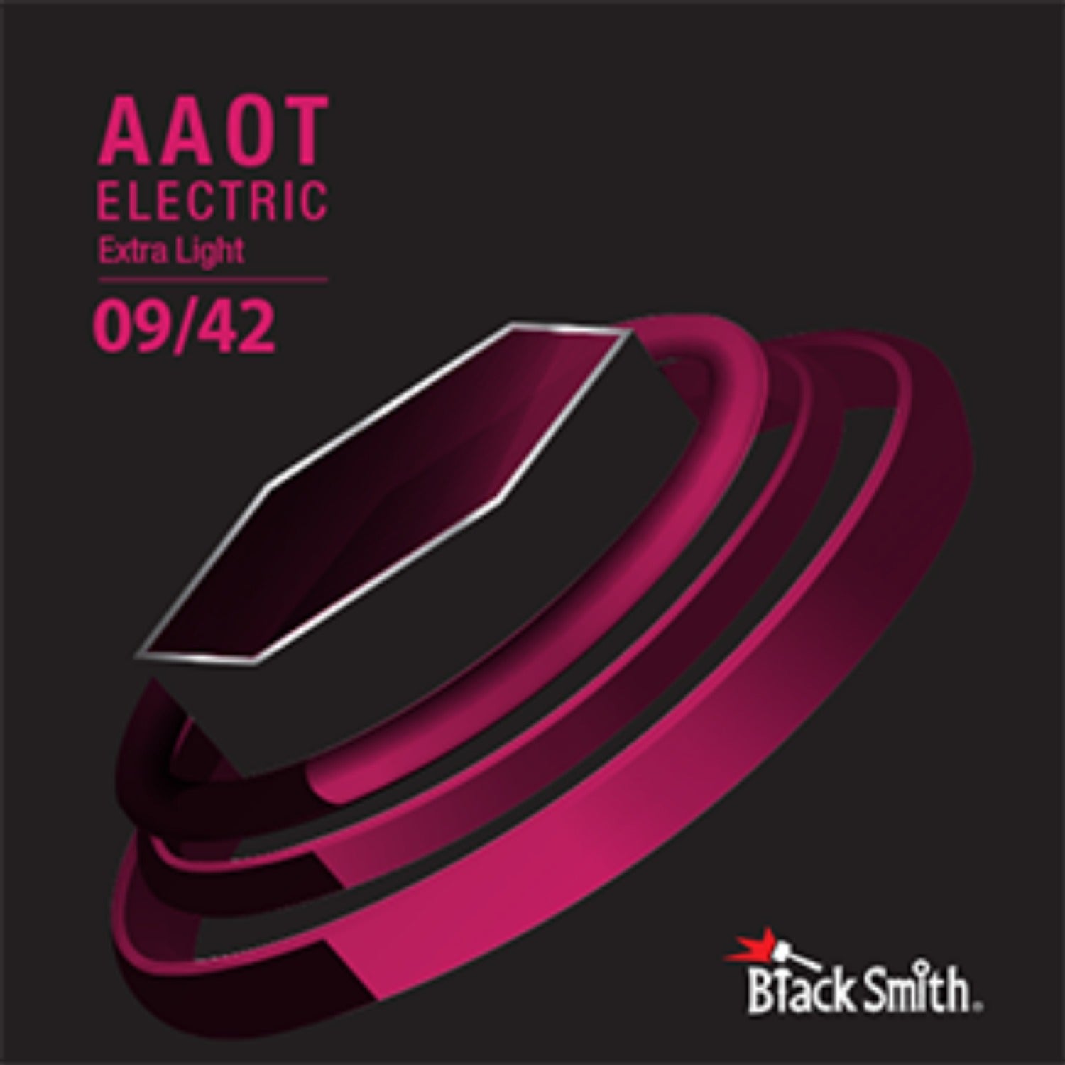 Black Smith Electric Guitar Strings Super Light - .009-.042 Black Smith Nickel Round Wound Electric Guitar Strings