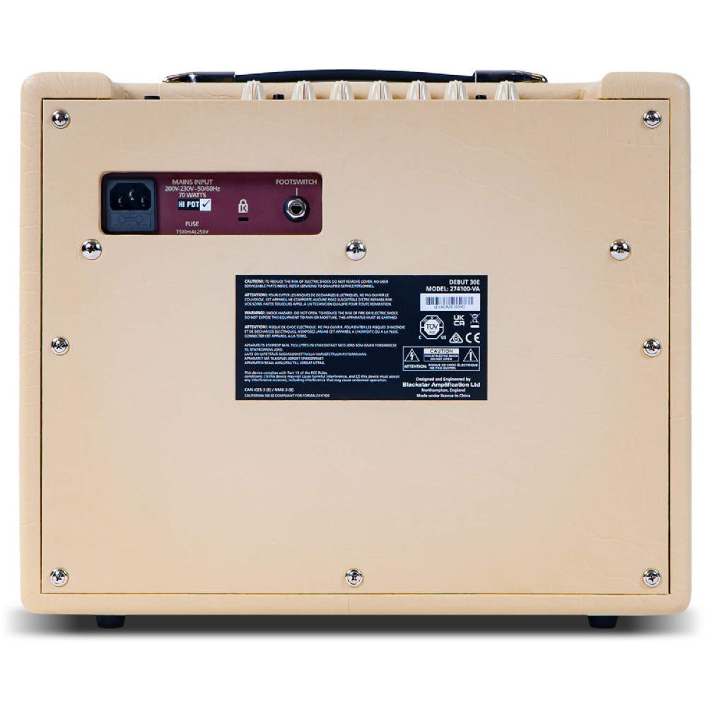 Blackstar Acoustic Guitar Amplifiers Blackstar Debut 30E Cream Oxblood Acoustic Guitar Amplifier
