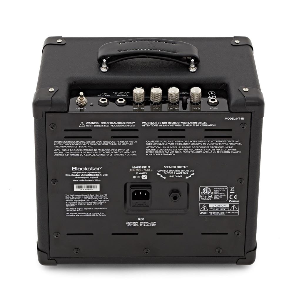 blackstar guitar amplifiers blackstar ht-1r 1w 1x8 tube guitar combo amp