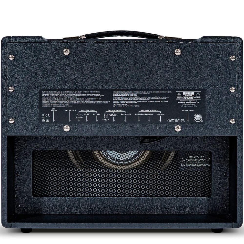 blackstar guitar combo amplifiers black blackstar st. james 50 6l6 50 watts guitar combo amplifier - black