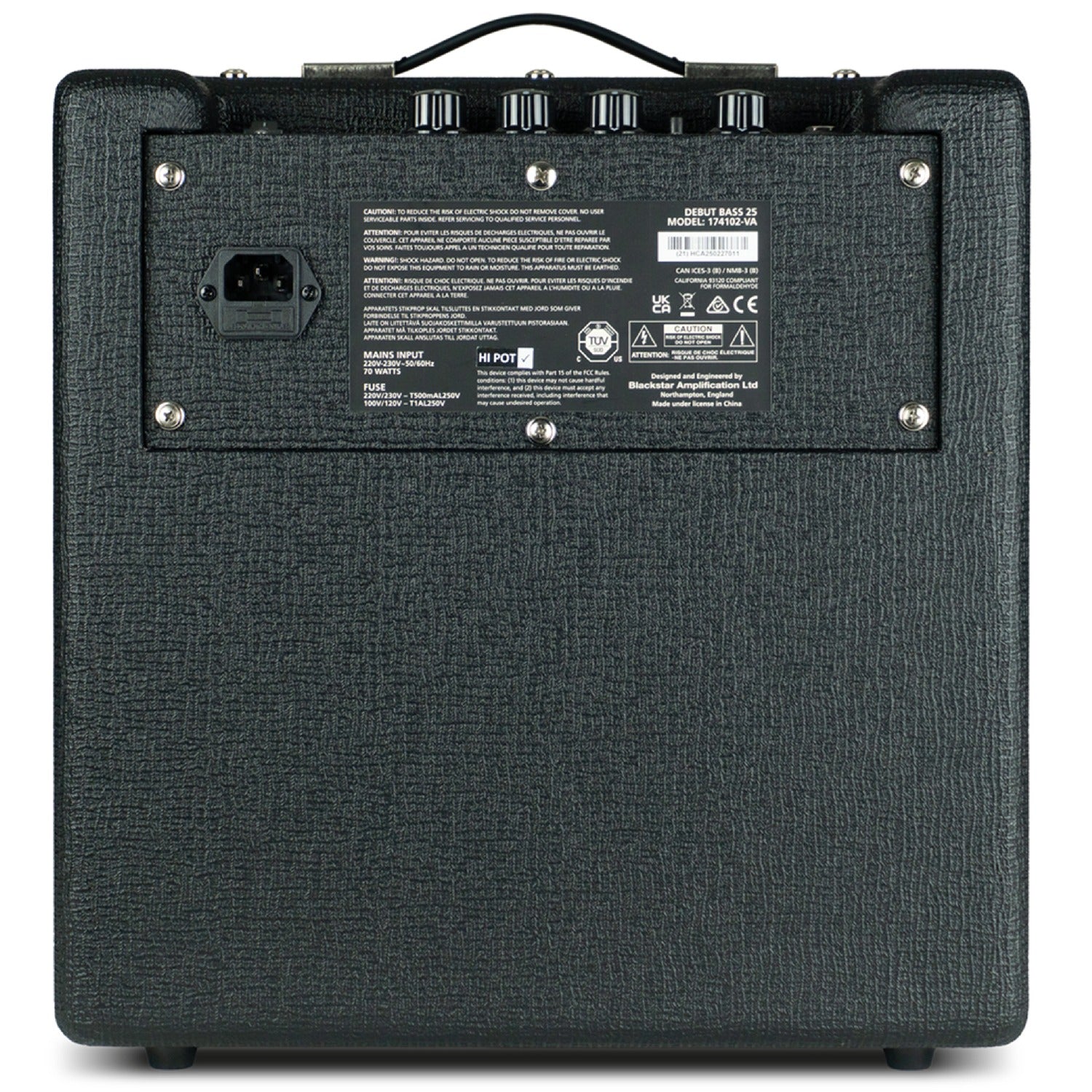 Blackstar Guitar Combo Amplifiers Blackstar Debut Bass 25 Combo Guitar Amplifier