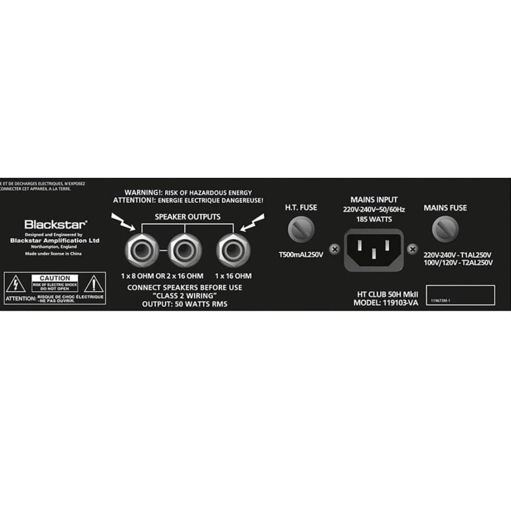 blackstar tube amplifiers blackstar ht club 50 mkii tube ampilfier - head