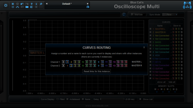 Blue Cat Audio Virtual Processors Blue Cat OsciloscopeMulti Oscilloscope