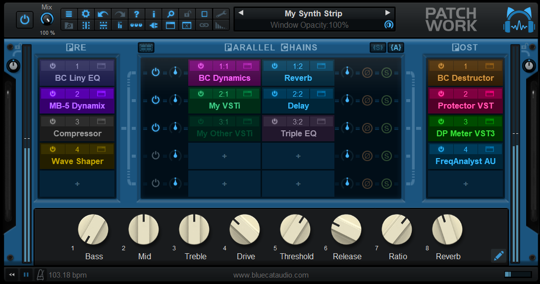 Blue Cat Audio Virtual Processors Blue Cat Patchwork Modular Effect
