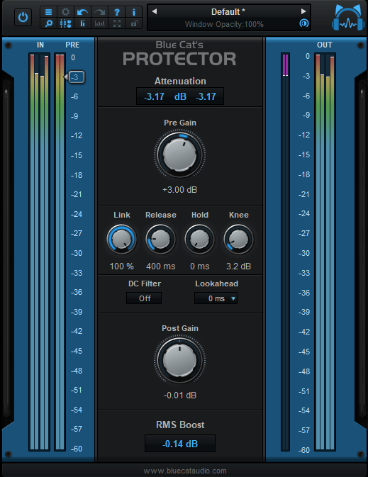 Blue Cat Audio Virtual Processors Blue Cat Protector Limiter