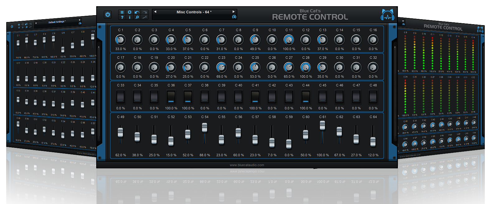 Blue Cat Audio Virtual Processors Blue Cat Remote Control MIDI Controller