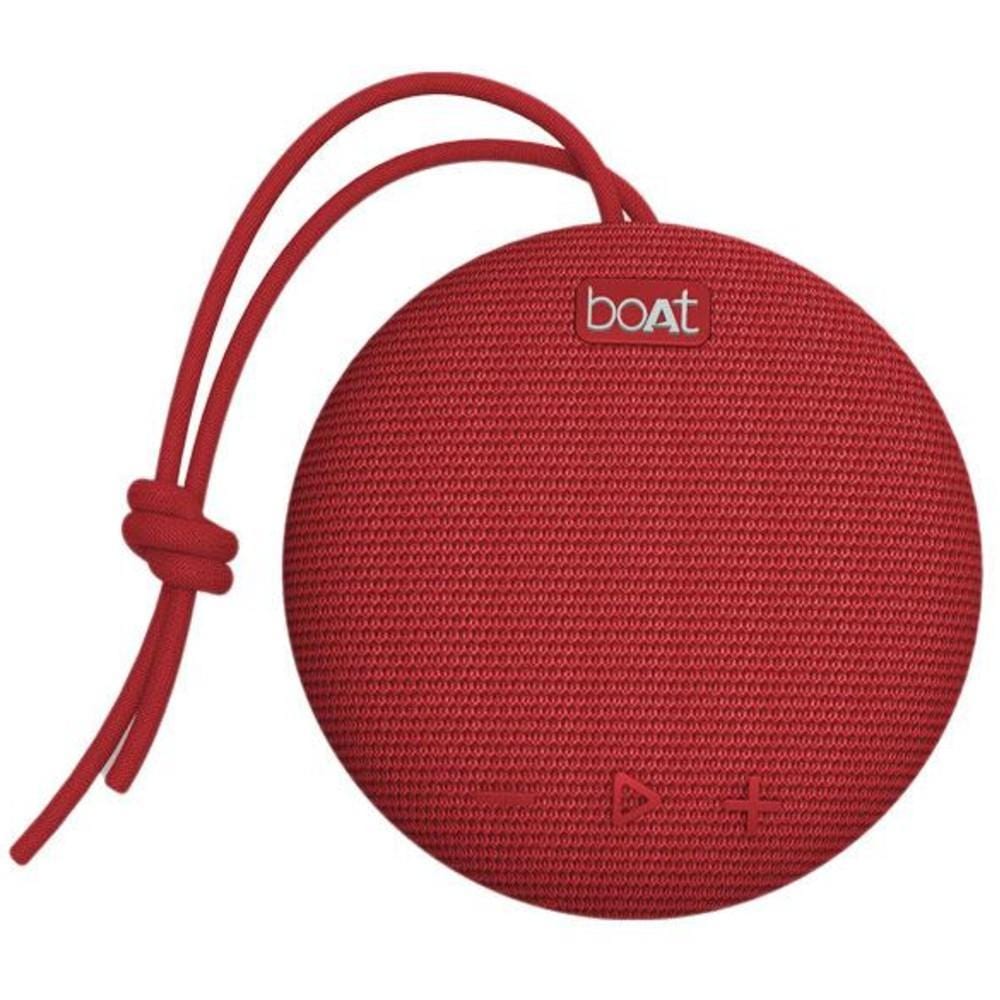 boat bluetooth speakers combo pack of boat bassheads 100 in ear headphone with boat stone 190 bluetooth speaker #color_red