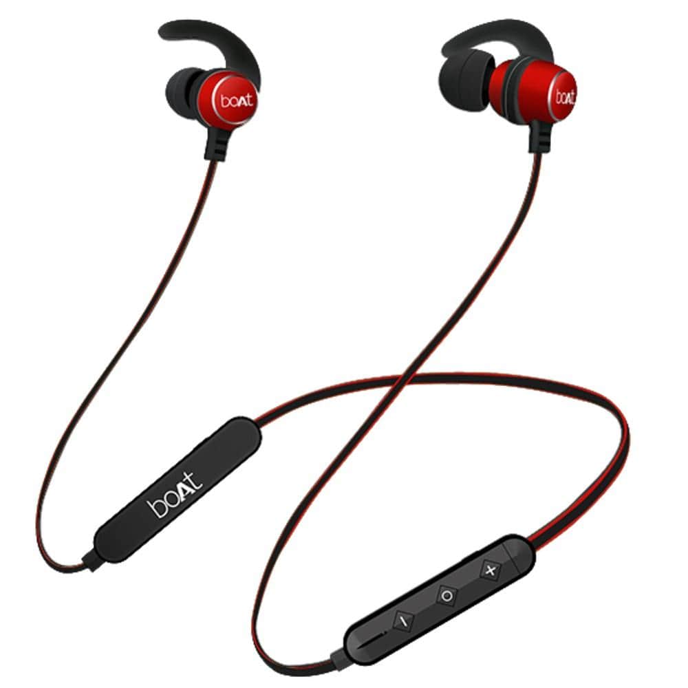 boat bluetooth speakers combo pack of boat rockerz 255 in ear neckband headphone with boat stone 260 bluetooth speaker #color_red