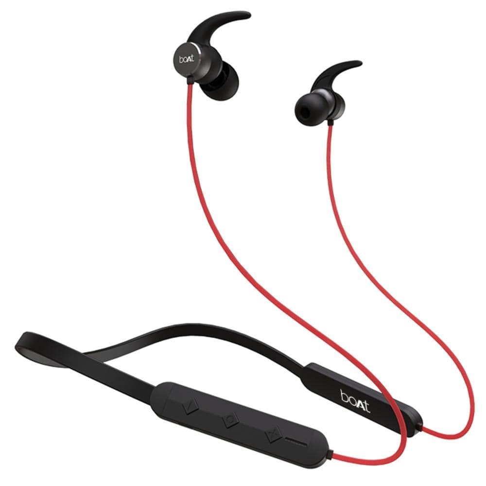 boat bluetooth speakers combo pack of boat rockerz 255 pro in ear neckband headphone with boat stone 260 bluetooth speaker #color_red
