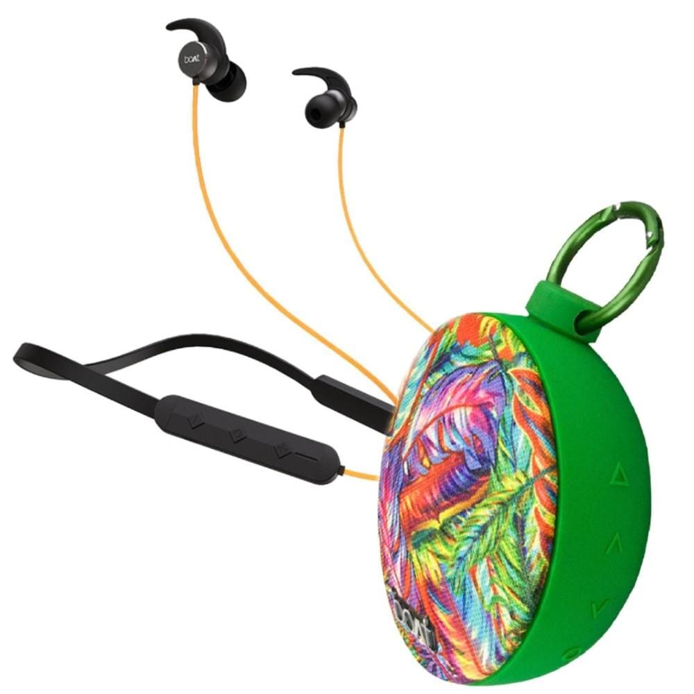 boat bluetooth speakers yellow/jungle jam combo pack of boat rockerz 255 pro in ear neckband headphone with boat stone 260 bluetooth speaker #color_yellow-jungle-jam