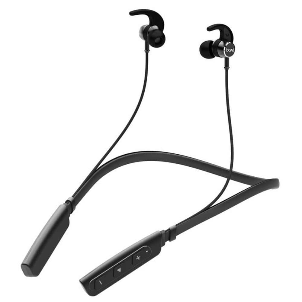 boat in-ear neckband headphones black boat rockerz 235 v2 in ear neckband wireless bluetooth headphone