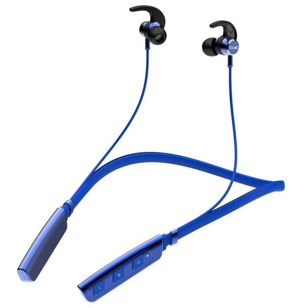 boat in-ear neckband headphones blue boat rockerz 235 v2 in ear neckband wireless bluetooth headphone
