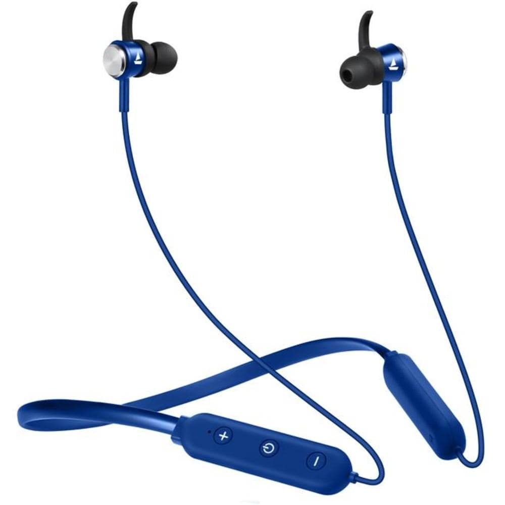 boat in-ear neckband headphones blue boat rockerz 275 v2 in ear neckband wireless bluetooth headphone #color_blue