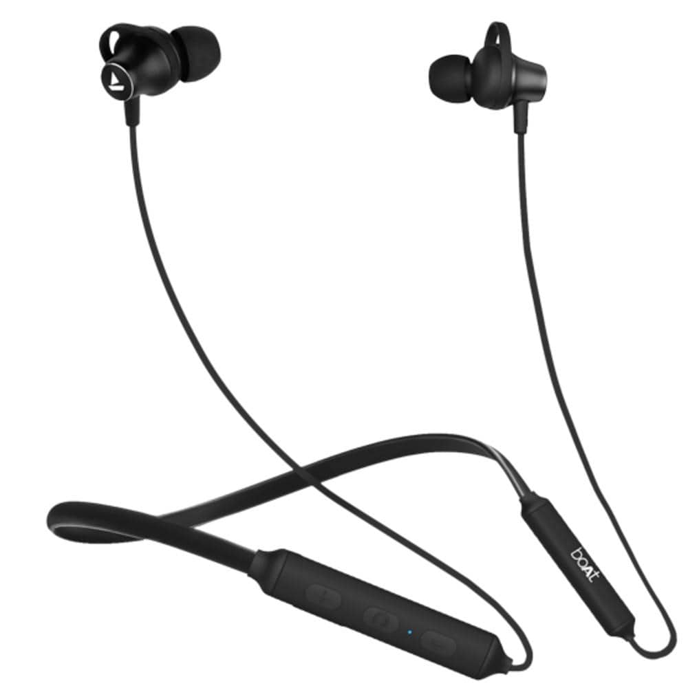 boat in-ear neckband headphones boat rockerz 245 v2 in ear neckband wireless bluetooth headphone- active black