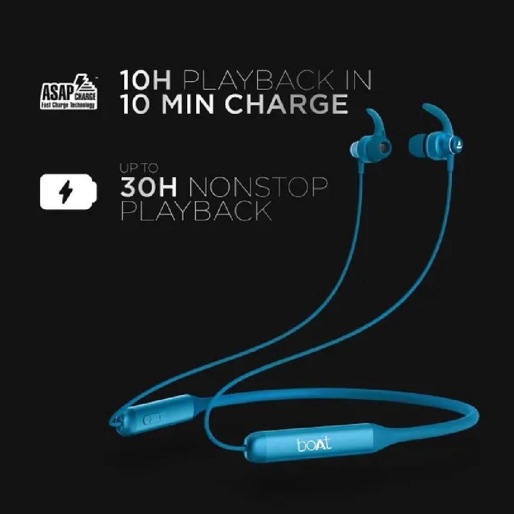 boat in-ear neckband headphones boat rockerz 338 in-ear neckband headphone #color_steel-blue