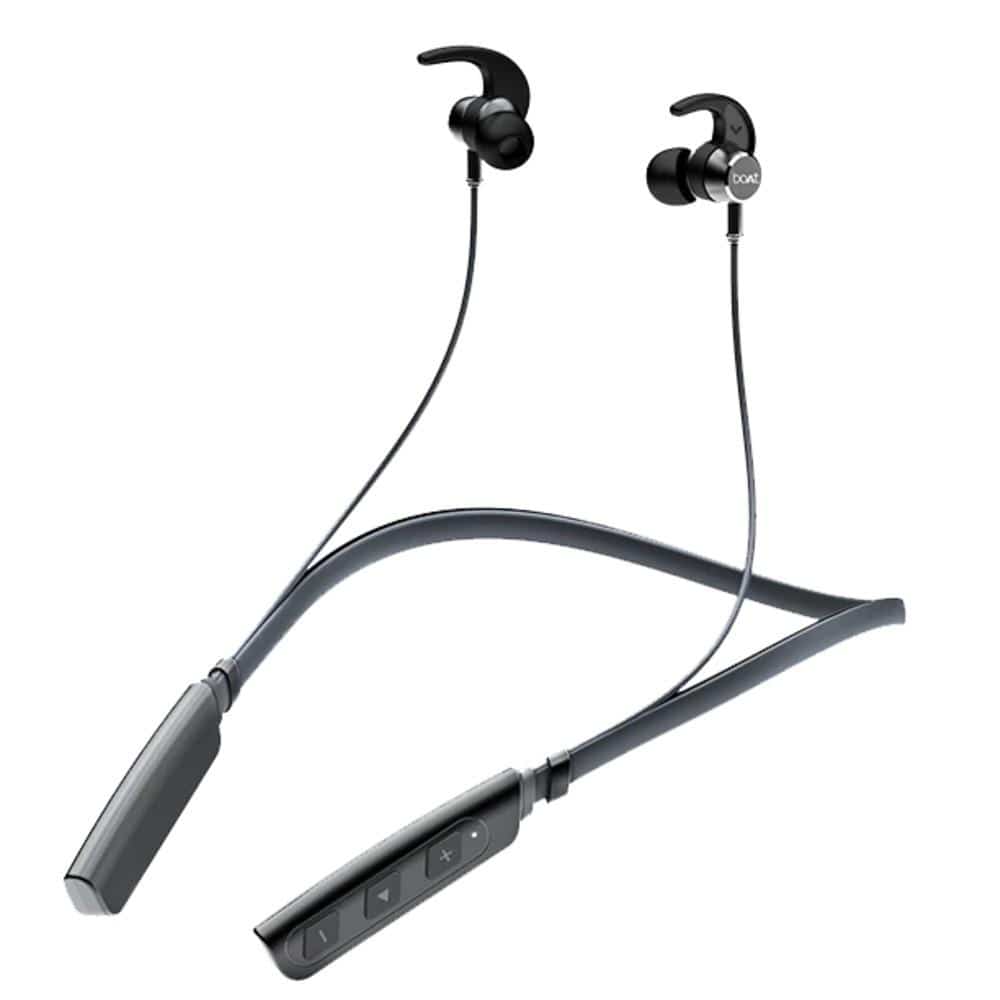 boat in-ear neckband headphones grey boat rockerz 235 v2 in ear neckband wireless bluetooth headphone