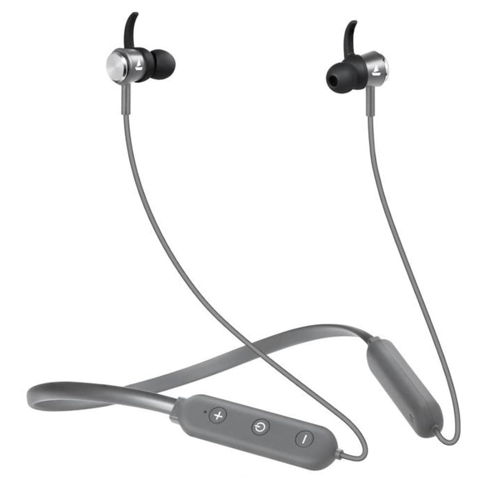 boat in-ear neckband headphones grey boat rockerz 275 v2 in ear neckband wireless bluetooth headphone #color_grey