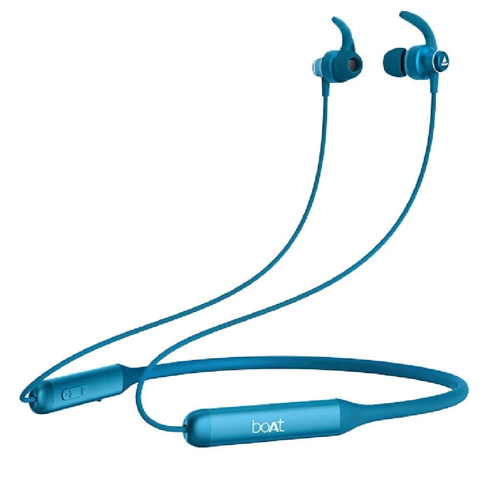 boat in-ear neckband headphones steel blue boat rockerz 338 in-ear neckband headphone #color_steel-blue