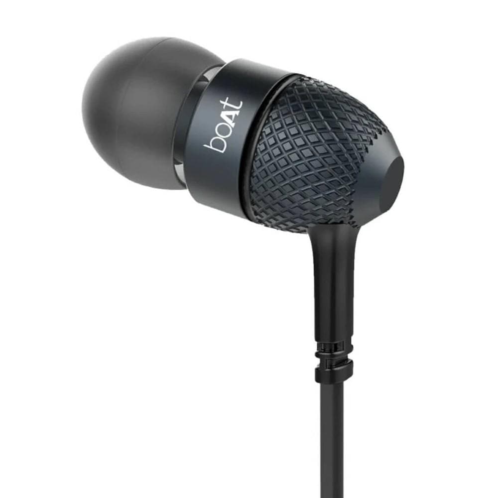 boat in-ear wired headphones boat bassheads 228 in ear wired headphone with mic #color_black