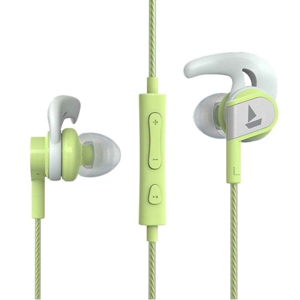 boat in-ear wired headphones boat bassheads 242 in ear wired headphone with mic #color_spirit-lime